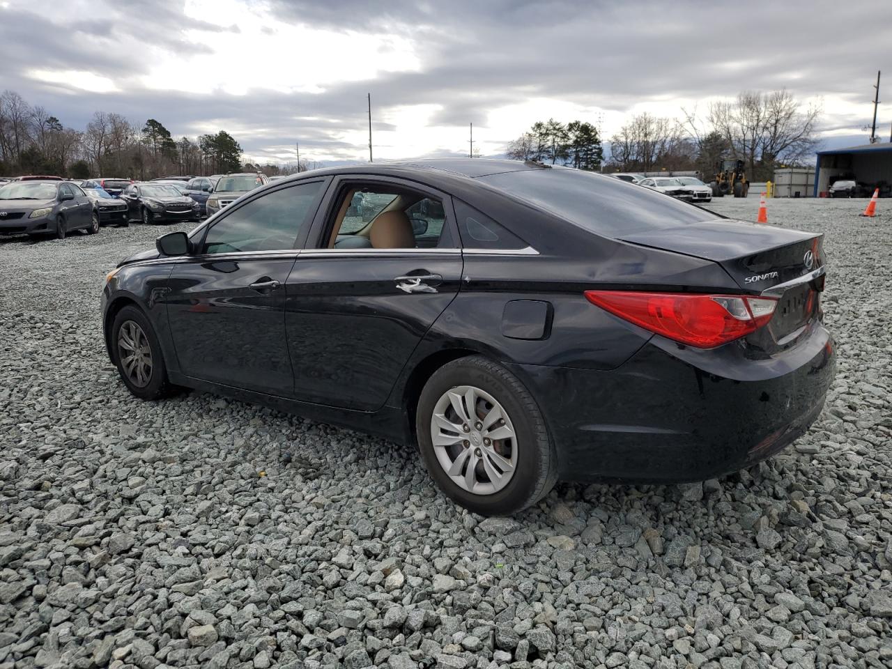 2013 Hyundai Sonata VIN 5NPEB4AC1DH549506 Copart auction photo, front end / rear end damage thumbnail 2