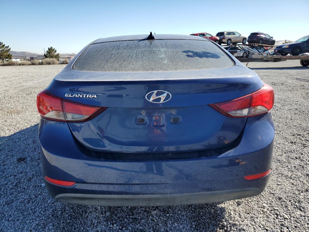 2016 Hyundai Elantra VIN 5NPDH4AE2GH710428 Copart auction photo, front end / side damage thumbnail 6