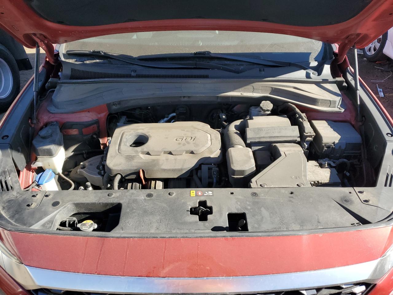 2019 Hyundai Santa Fe VIN 5NMS2CAD9KH092766 Copart auction photo, rear end / minor dent/scratches damage thumbnail 12
