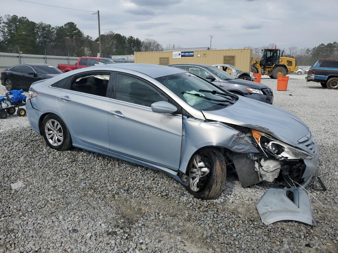 2013 Hyundai Sonata VIN 5NPEB4ACXDH583427 Copart auction photo, front end / rear end damage thumbnail 4