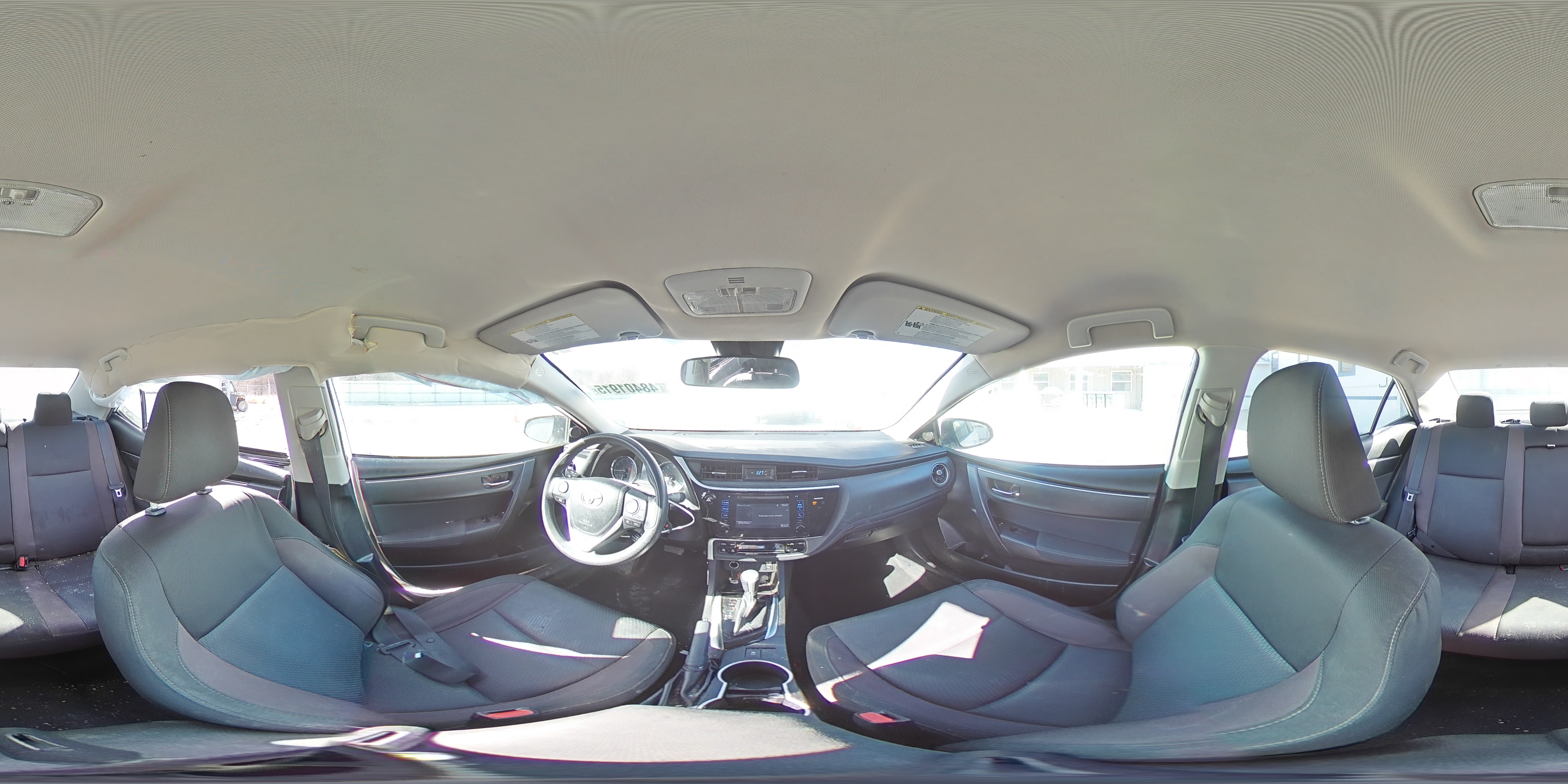 2017 Toyota Corolla VIN 5YFBURHE6HP589526 Copart auction photo, side damage thumbnail 13