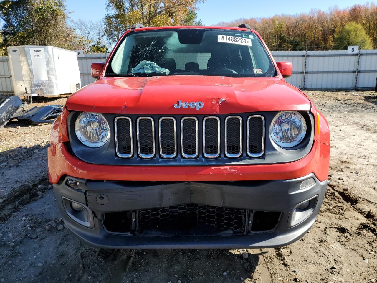 2017 Jeep Renegade VIN ZACCJABB0HPE62305 Copart auction photo, front end / rear end damage thumbnail 5