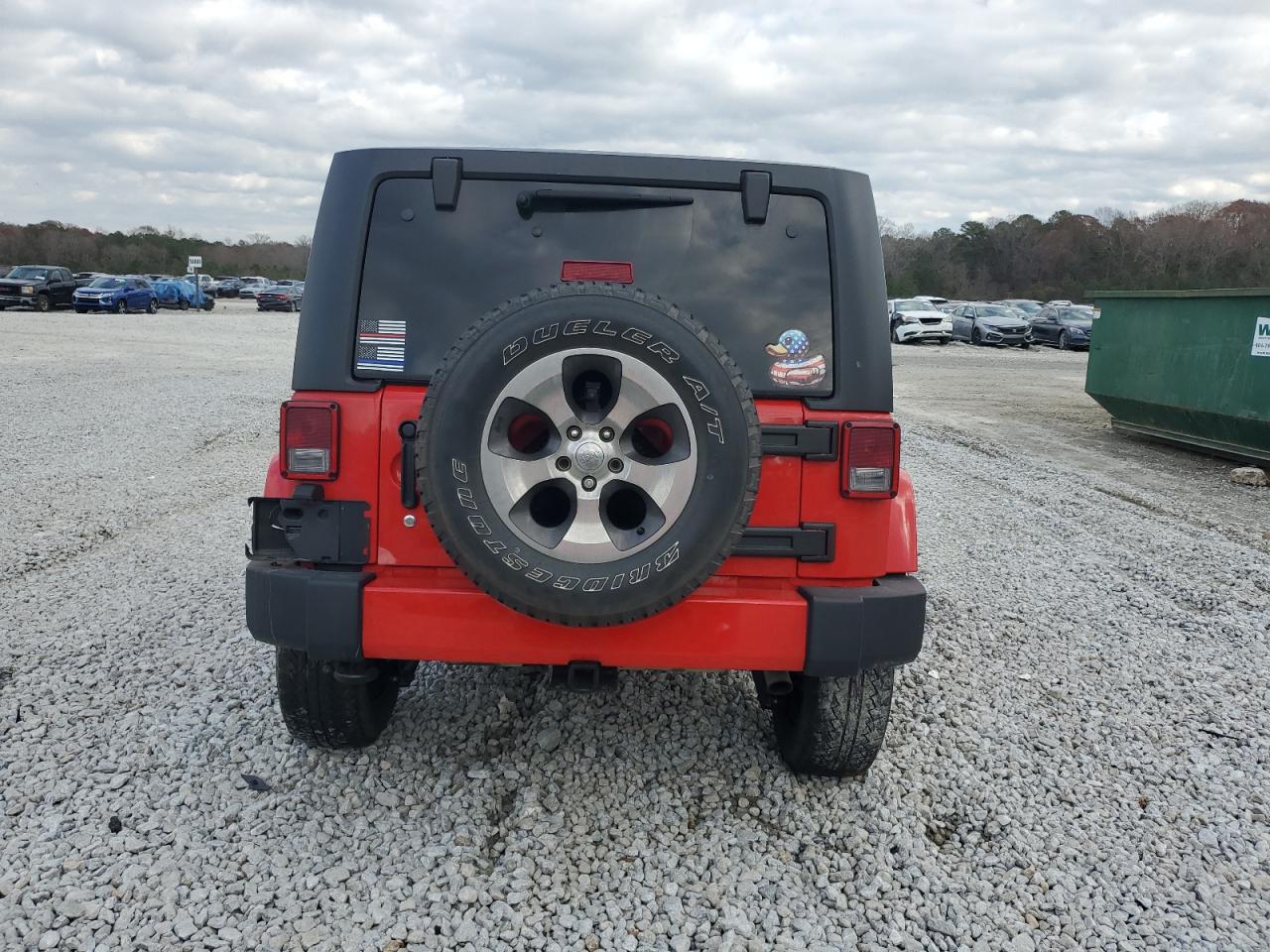 2017 Jeep Wrangler VIN 1C4GJWBG8HL617598 Copart auction photo, burn - engine / burn - interior damage thumbnail 6