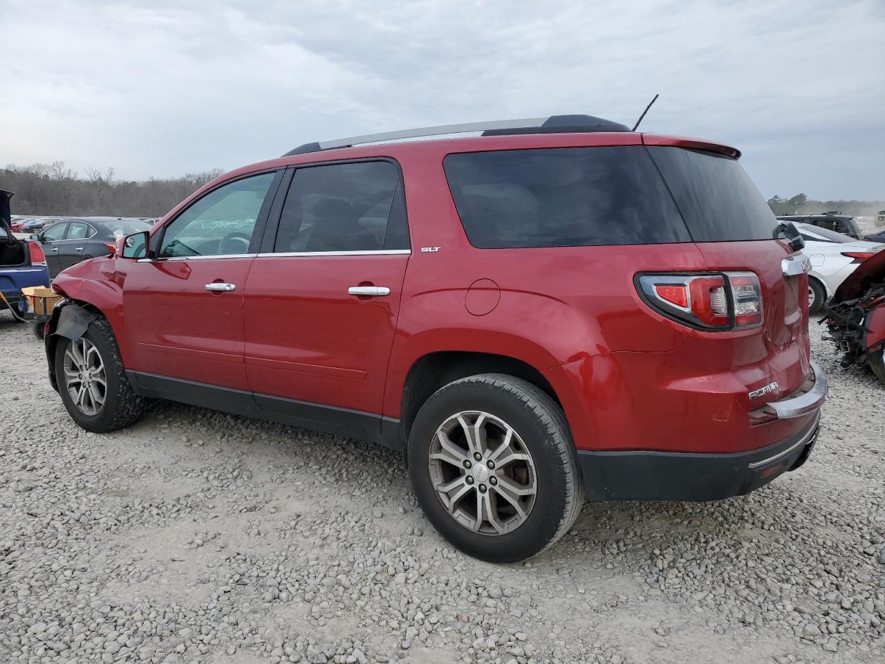 2014 GMC Acadia VIN 1GKKRRKD8EJ111517 Copart auction photo, front end / rear end damage thumbnail 2