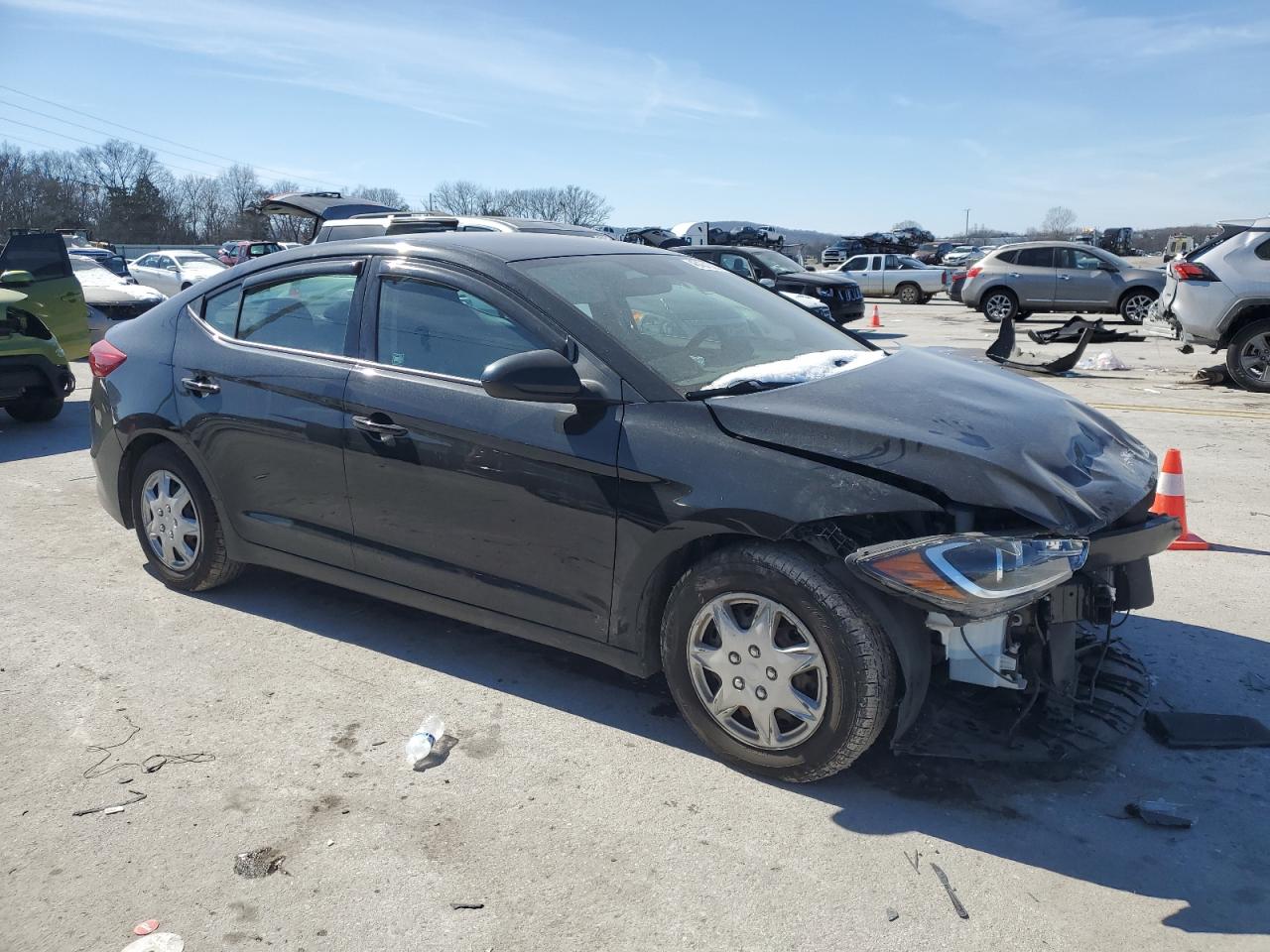 2018 Hyundai Elantra VIN 5NPD74LF5JH263318 Copart auction photo, front end damage thumbnail 4