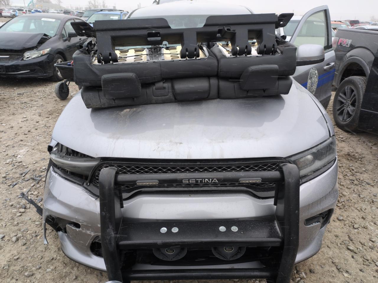 2021 Dodge Durango VIN 1C4RDJFG3MC643193 Copart auction photo, all over damage thumbnail 11