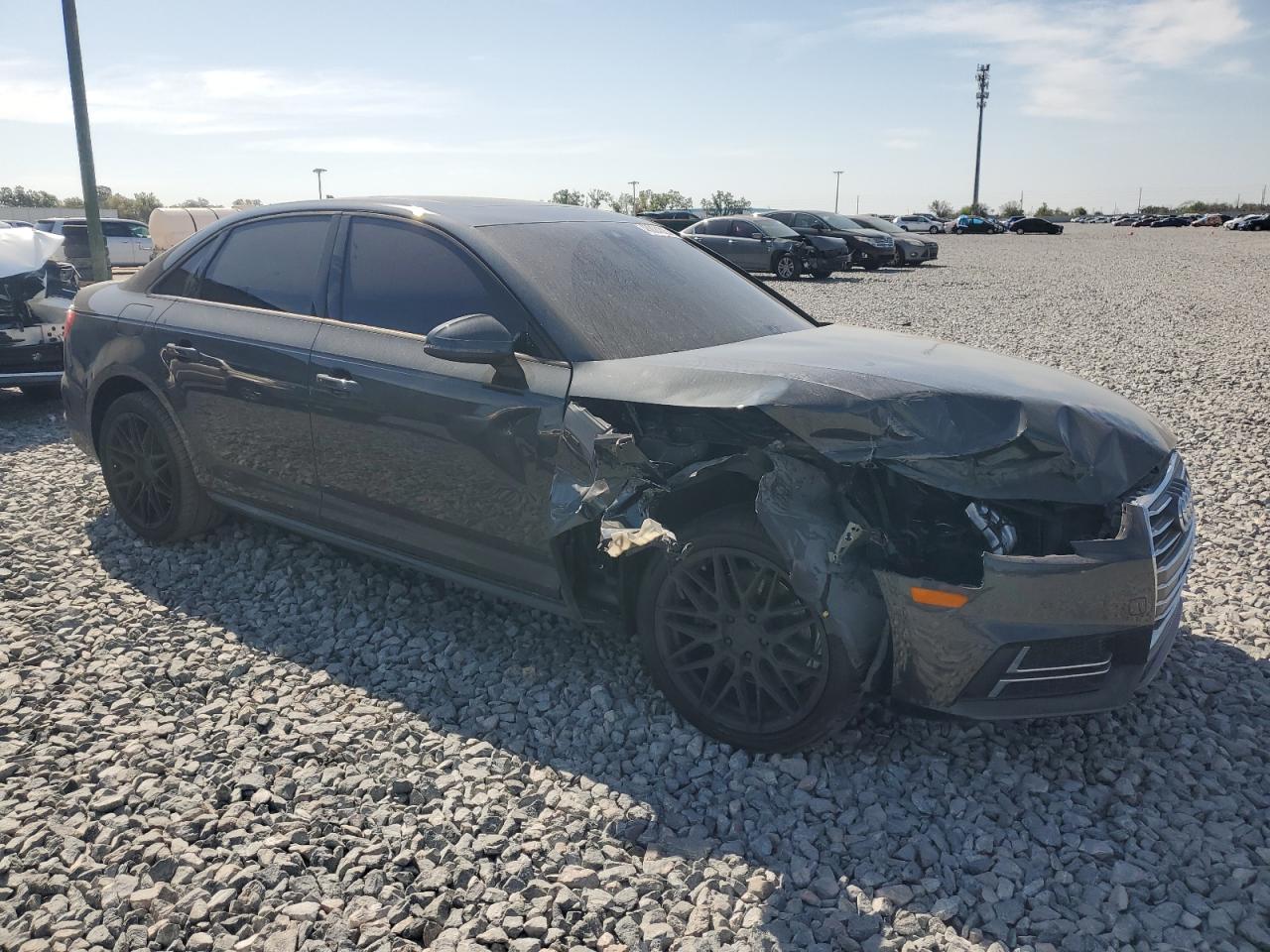 2017 Audi A4 VIN WAUKMAF43HN056765 Copart auction photo, front end / side damage thumbnail 4