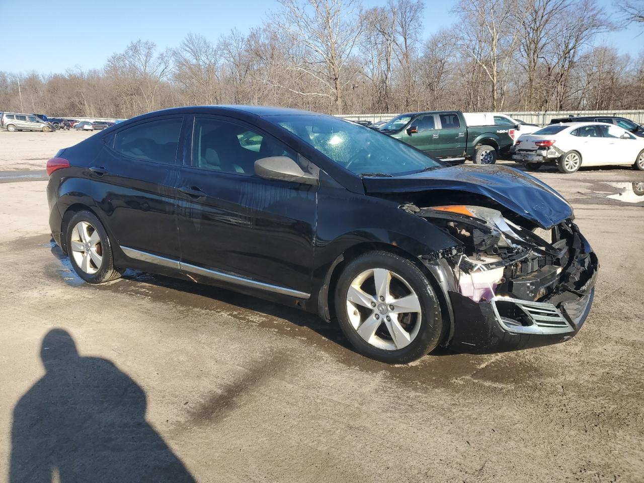 2013 Hyundai Elantra VIN 5NPDH4AE1DH429460 Copart auction photo, front end damage thumbnail 4