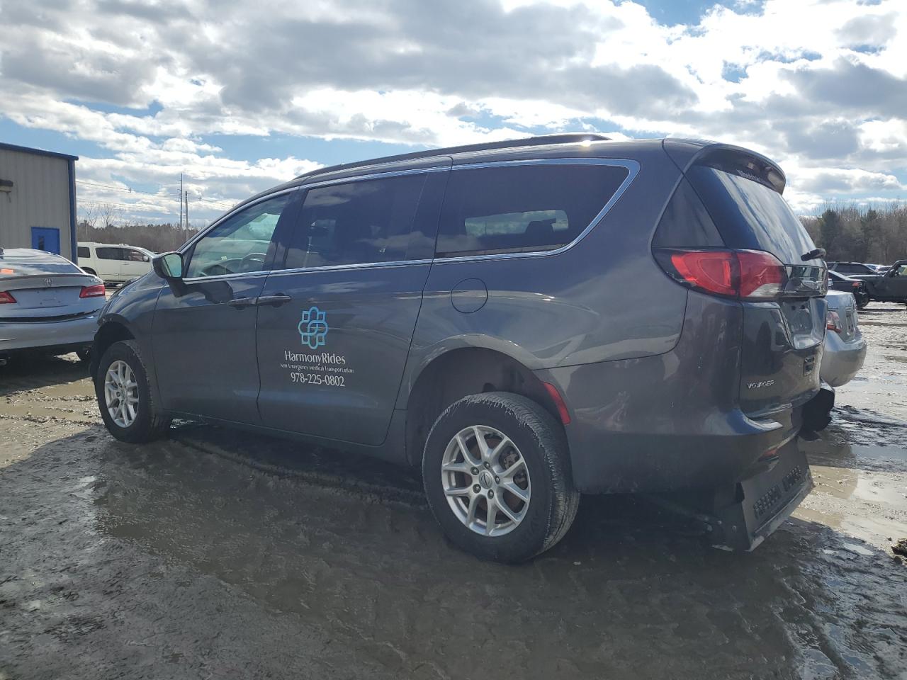 2021 Chrysler Voyager VIN 2C4RC1DGXMR525803 Copart auction photo, front end / rear end damage thumbnail 2