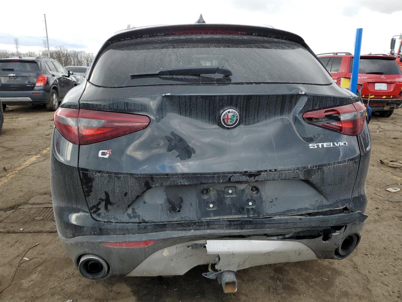 2019 Alfa Romeo Stelvio VIN ZASPAKBN4K7C42498 Copart auction photo, rear end damage thumbnail 6