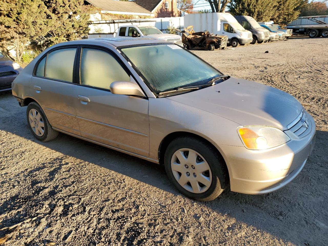 2002 Honda Civic VIN 1HGES26742L070880 Copart auction photo, rear end damage thumbnail 4