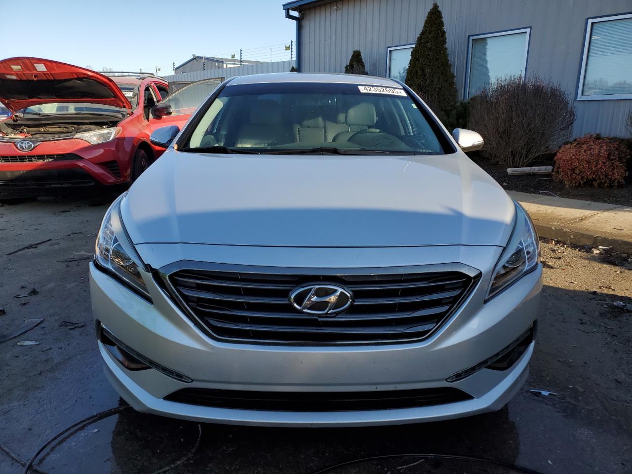 2015 Hyundai Sonata VIN 5NPE24AA9FH238892 Copart auction photo, front end / rear end damage thumbnail 5