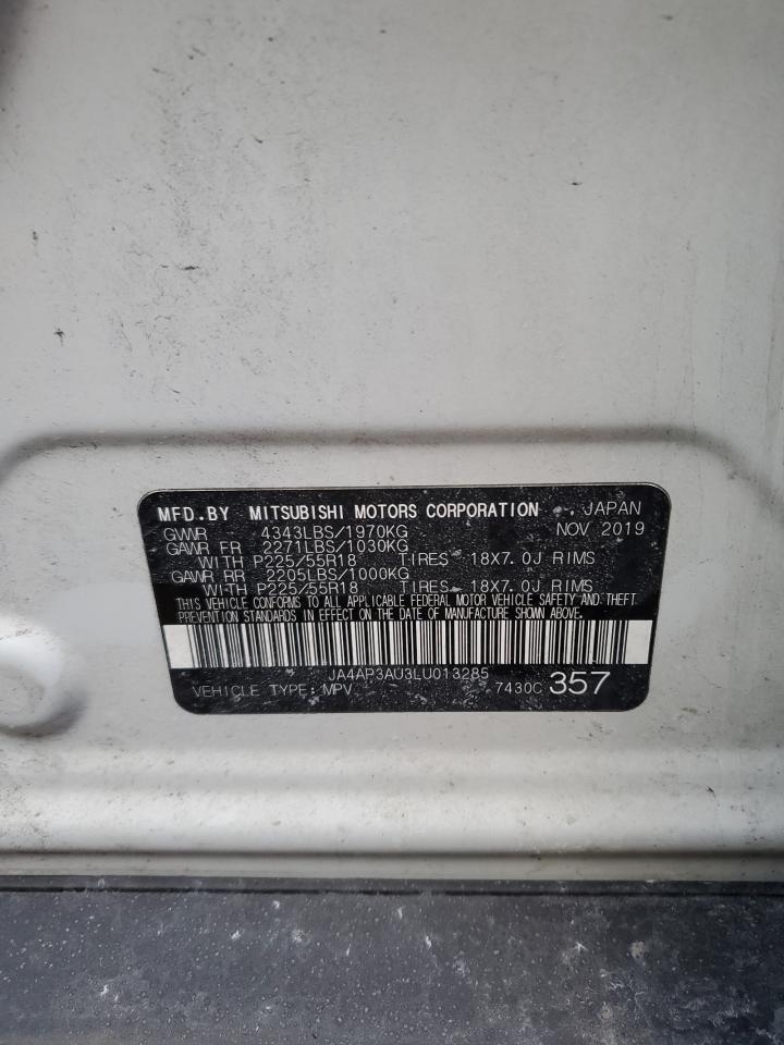 2020 Mitsubishi Outlander VIN JA4AP3AU3LU013285 Copart auction photo, rear end / front end damage thumbnail 14