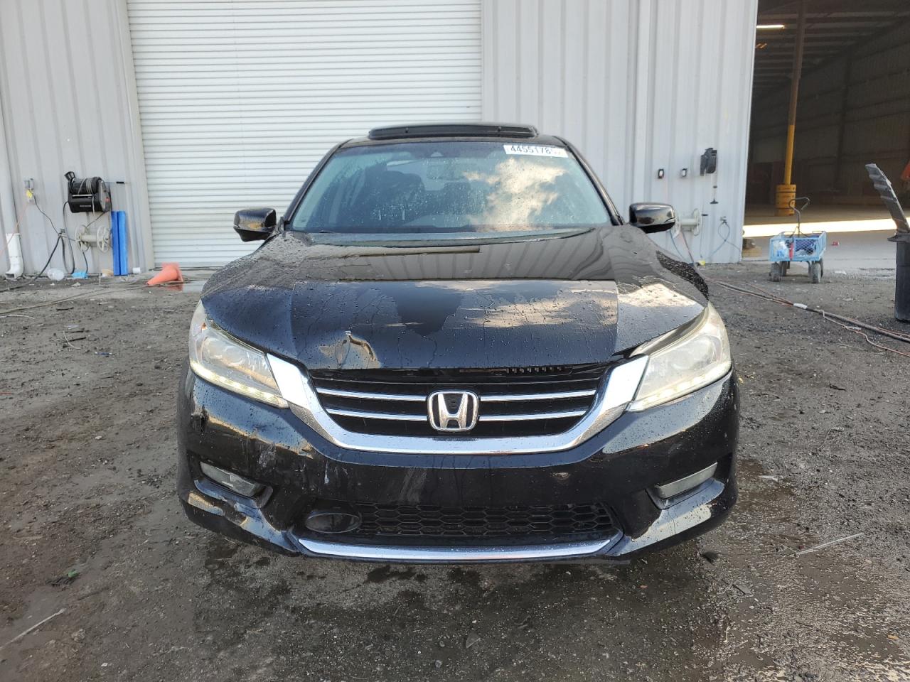 2014 Honda Accord VIN 1HGCR3F96EA011100 Copart auction photo, front end damage thumbnail 5
