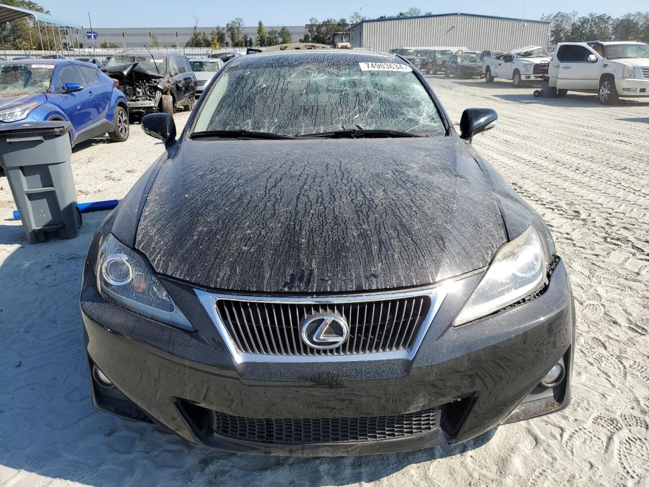 2012 Lexus IS VIN JTHBF5C2XC5179333 Copart auction photo, top/roof / minor dent/scratches damage thumbnail 5