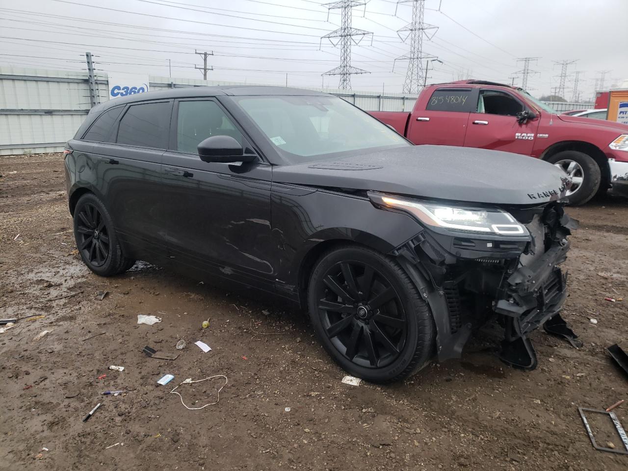 2020 Land Rover Range Rover VIN SALYK2FV7LA292961 Copart auction photo, front end damage thumbnail 4