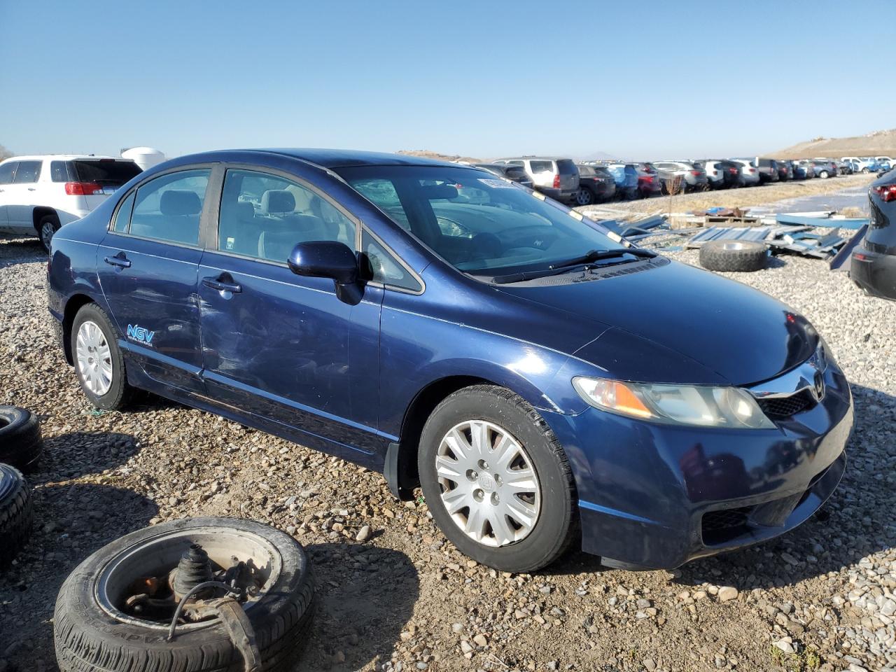 2009 Honda Civic VIN 1HGFA46569L000678 Copart auction photo, side damage thumbnail 4