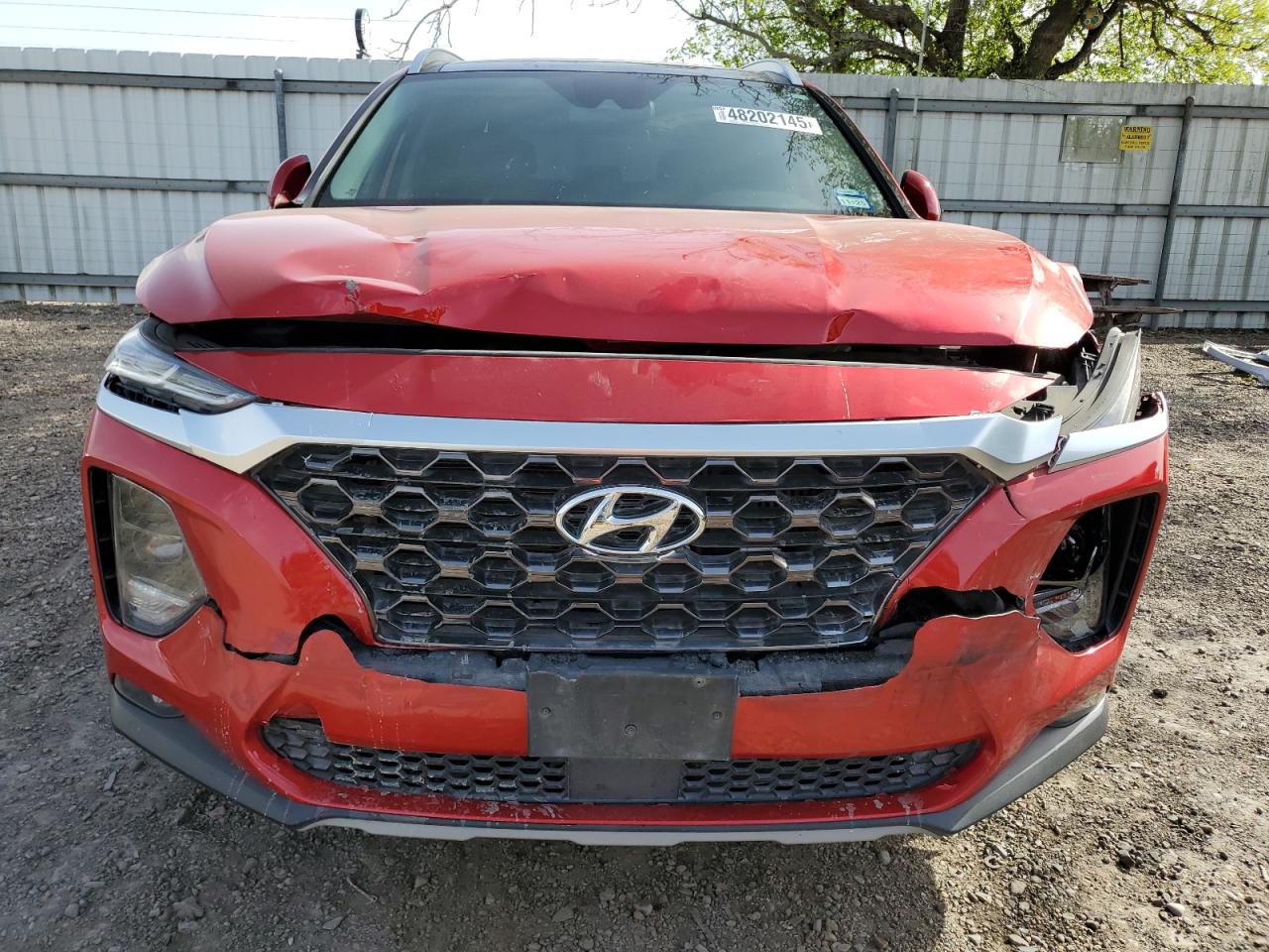 2020 Hyundai Santa Fe VIN 5NMS33AA5LH292127 Copart auction photo, front end damage thumbnail 5