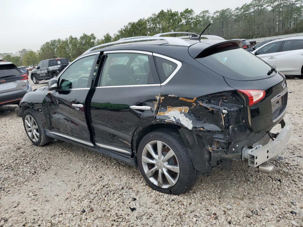 2017 Infiniti QX50 VIN JN1BJ0RP4HM388556 Copart auction photo, side / front end damage thumbnail 2