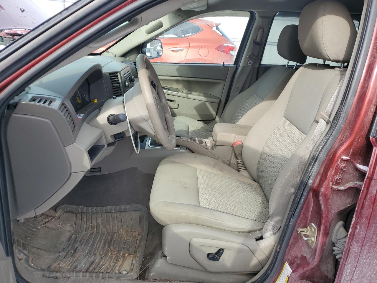 2007 Jeep Grand Cherokee VIN 1J8GR48K07C521710 Copart auction photo, front end / side damage thumbnail 7