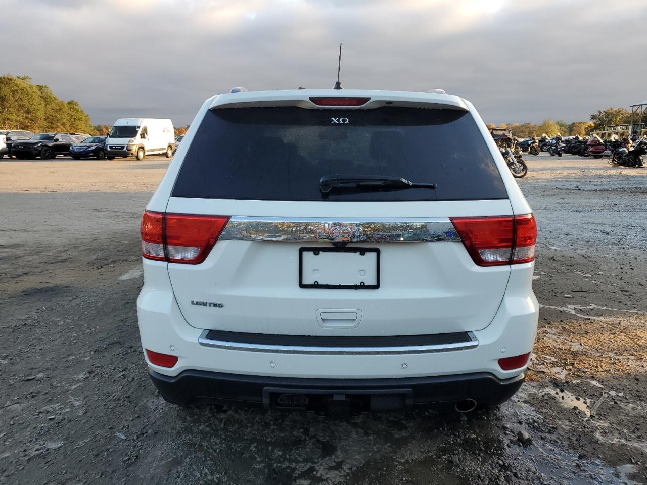 2012 Jeep Grand Cherokee VIN 1C4RJEBG2CC317065 Copart auction photo, front end / side damage thumbnail 6