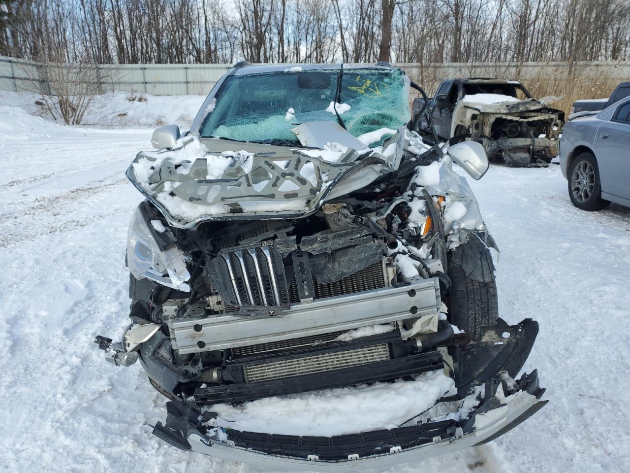 2016 Buick Encore VIN KL4CJCSB8GB582996 Copart auction photo, front end / side damage thumbnail 5