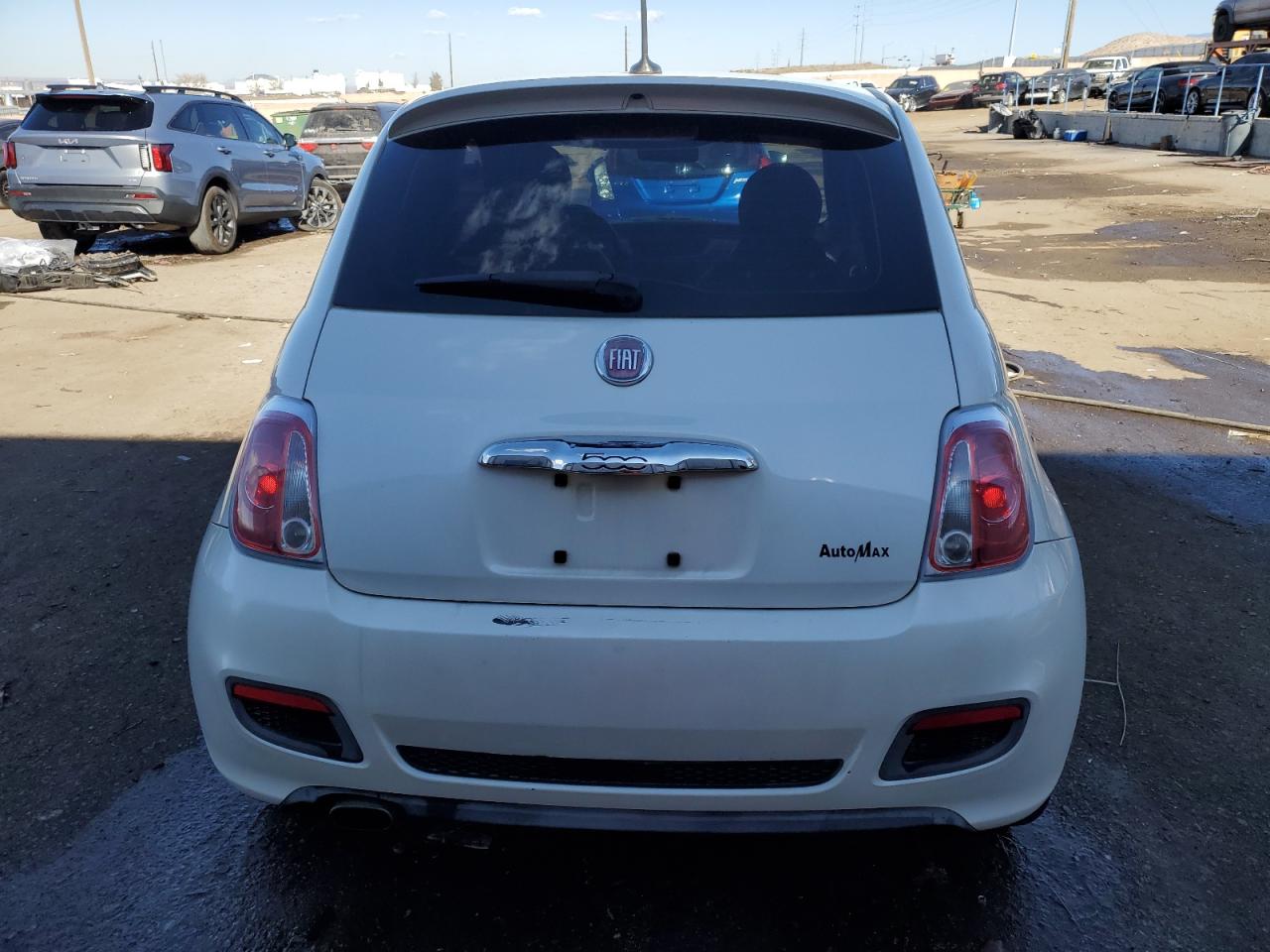 2012 Fiat 500 VIN 3C3CFFBR0CT295834 Copart auction photo, front end / rear end damage thumbnail 6