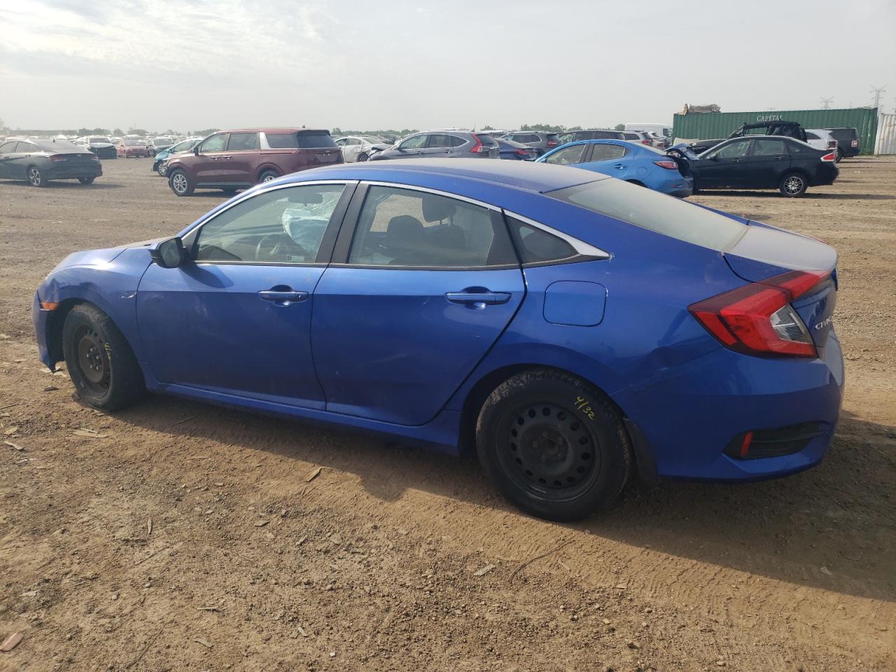 2018 Honda Civic VIN 19XFC2F56JE000917 Copart auction photo, side damage thumbnail 2