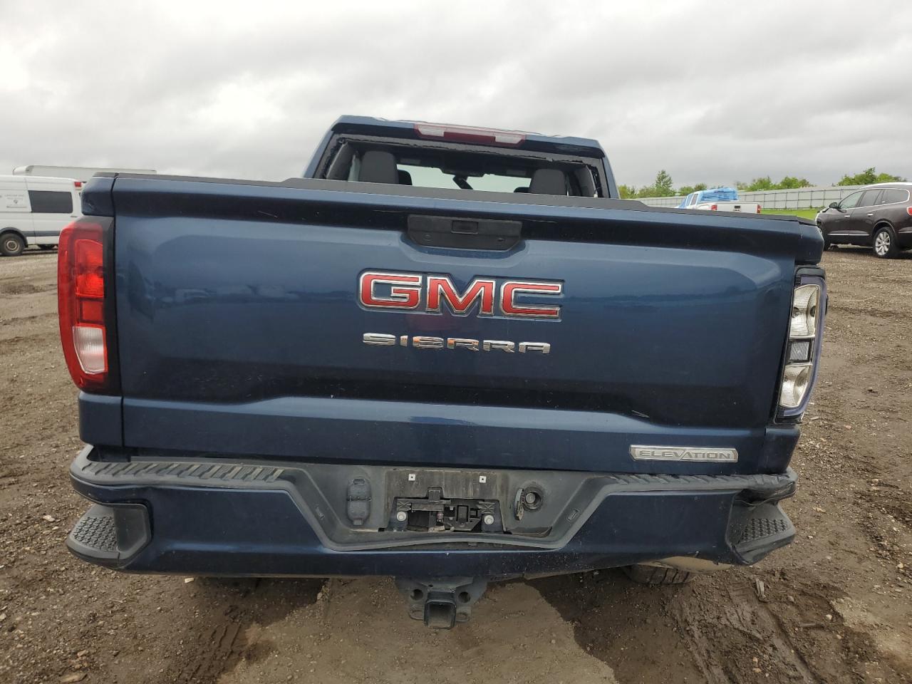 2021 GMC Sierra VIN 1GTR8CEK6MZ160199 Copart auction photo, front end / side damage thumbnail 6