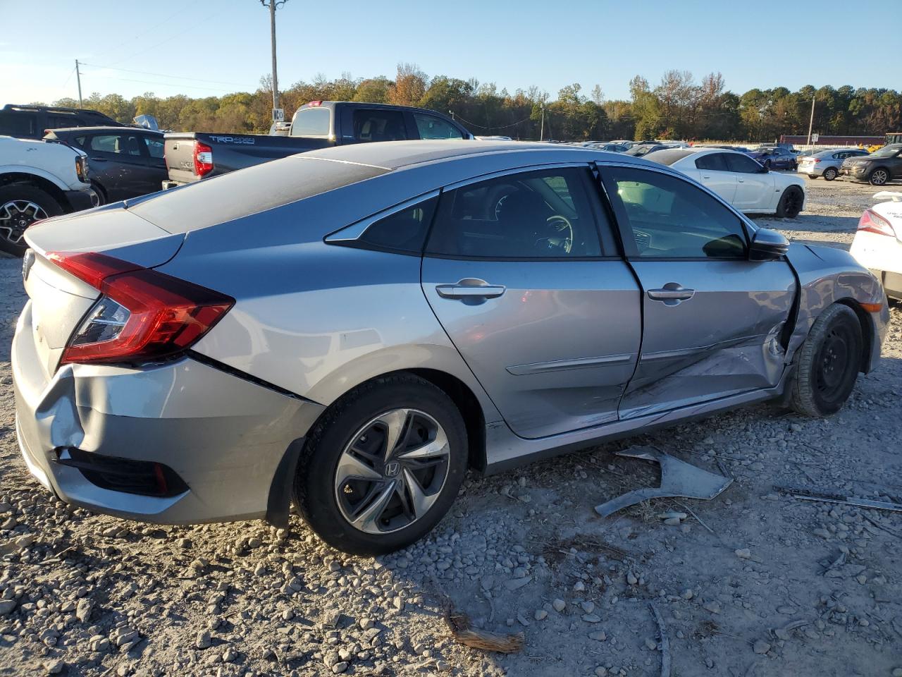 2021 Honda Civic VIN 2HGFC2F63MH532158 Copart auction photo, all over damage thumbnail 3