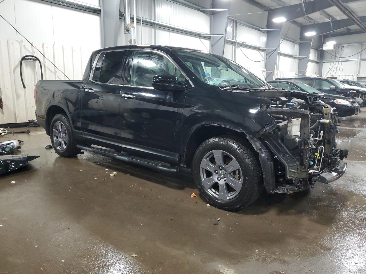 2020 Honda Ridgeline VIN 5FPYK3F79LB011191 Copart auction photo, front end / side damage thumbnail 4