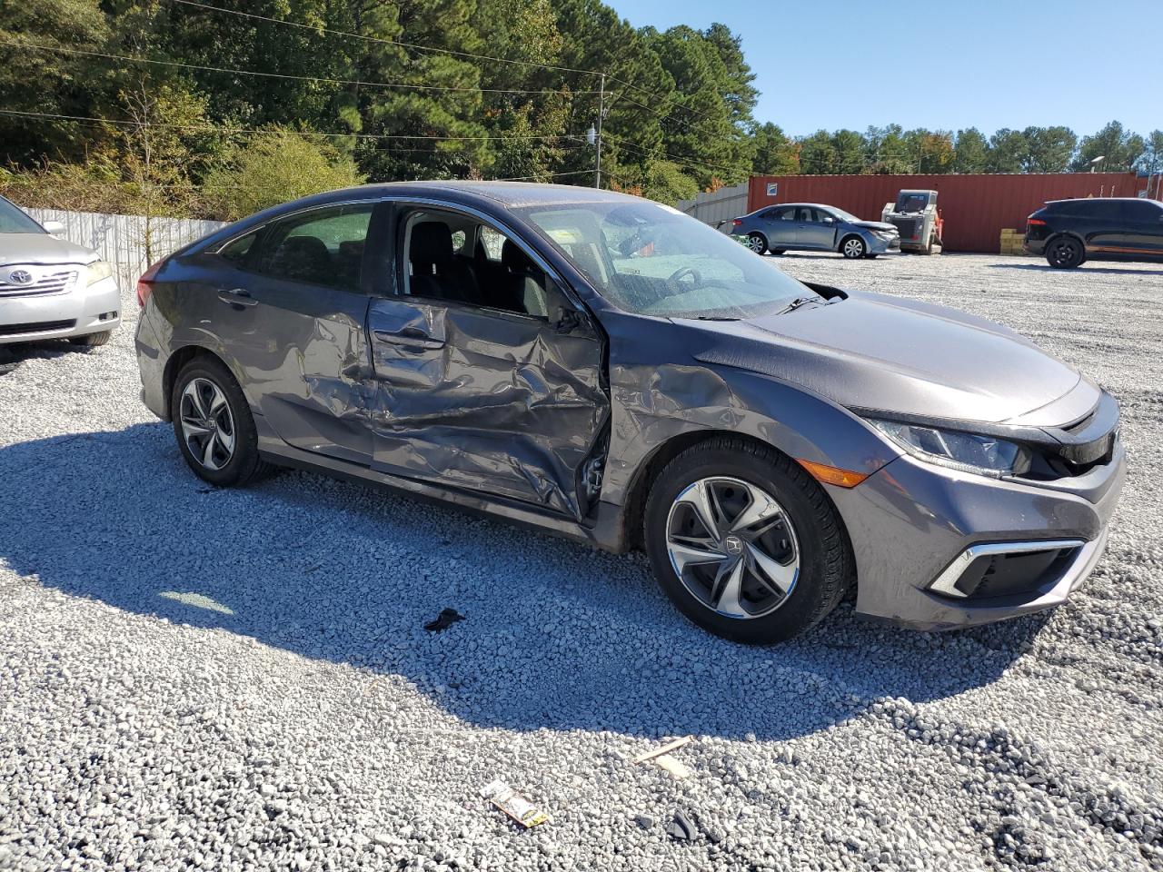 2019 Honda Civic VIN 19XFC2F68KE023884 Copart auction photo, side damage thumbnail 4