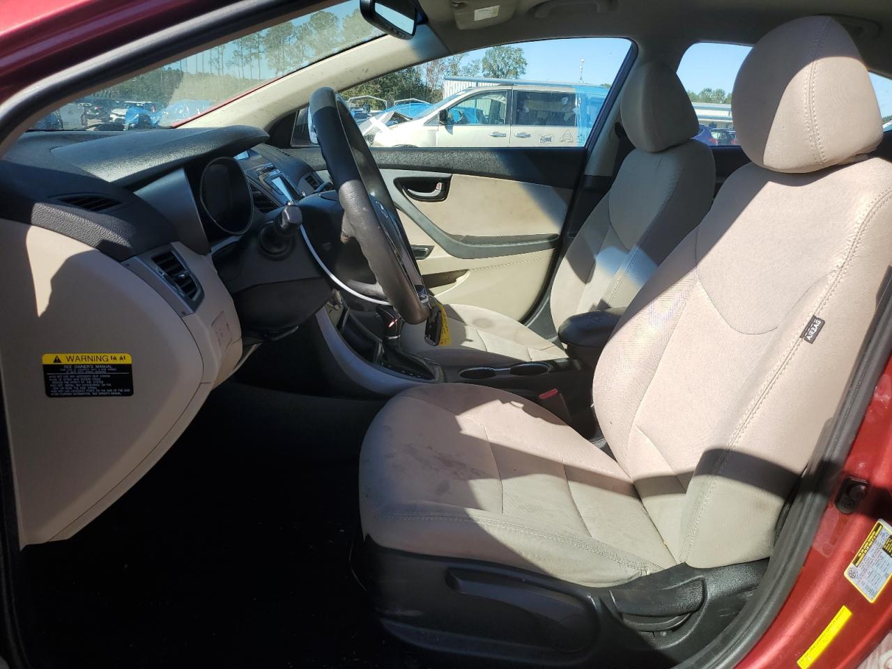 2016 Hyundai Elantra VIN 5NPDH4AE4GH721155 Copart auction photo, rear end damage thumbnail 7