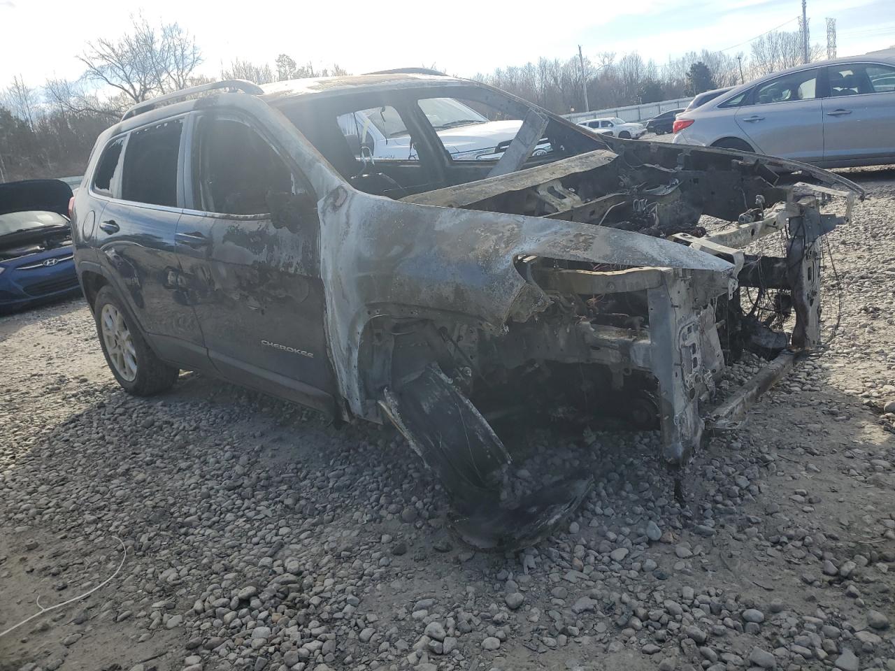 2018 Jeep Grand Cherokee VIN 1C4PJLCB3JD566576 Copart auction photo, burn / replaced vin damage thumbnail 4