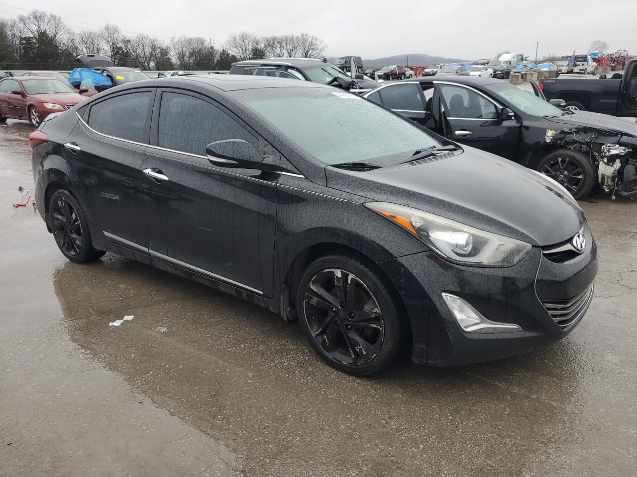 2014 Hyundai Elantra VIN 5NPDH4AE5EH532396 Copart auction photo, rear end damage thumbnail 4