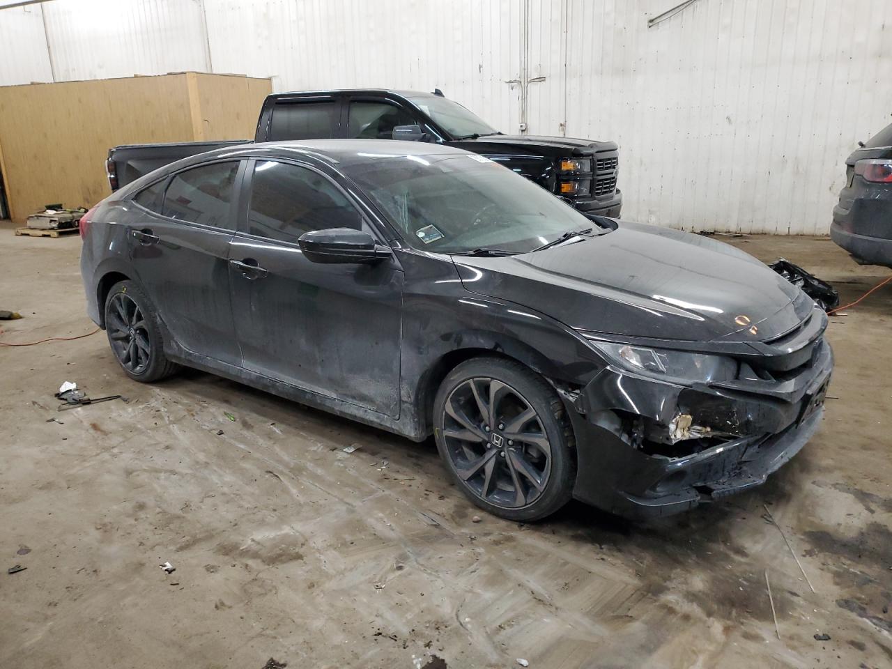 2020 Honda Civic VIN 2HGFC2E8XLH544468 Copart auction photo, front end damage thumbnail 4