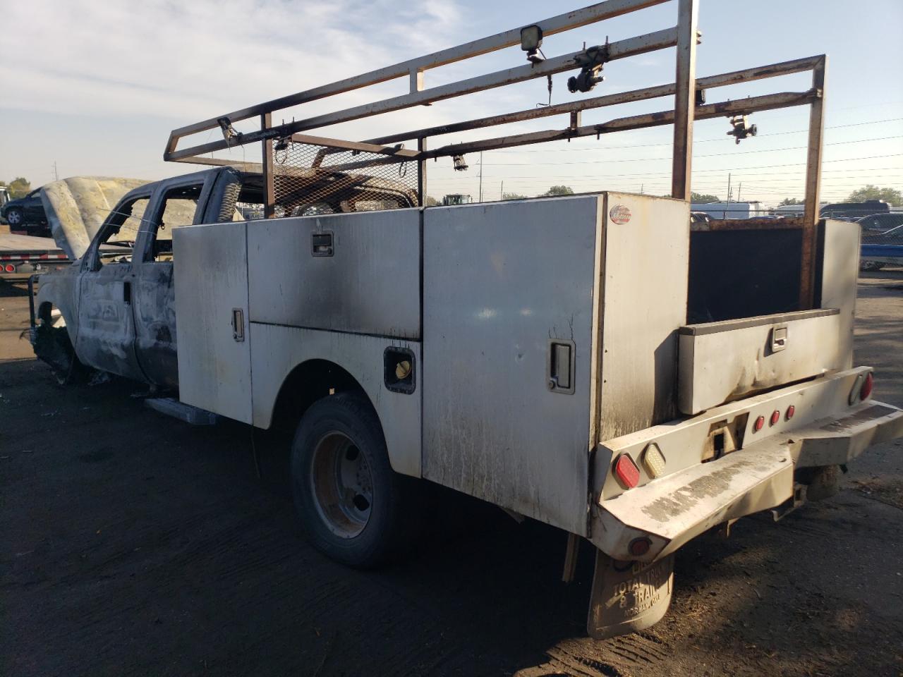 2013 Ford F350 VIN 1FD8W3H69DEA63369 Copart auction photo, burn damage thumbnail 3