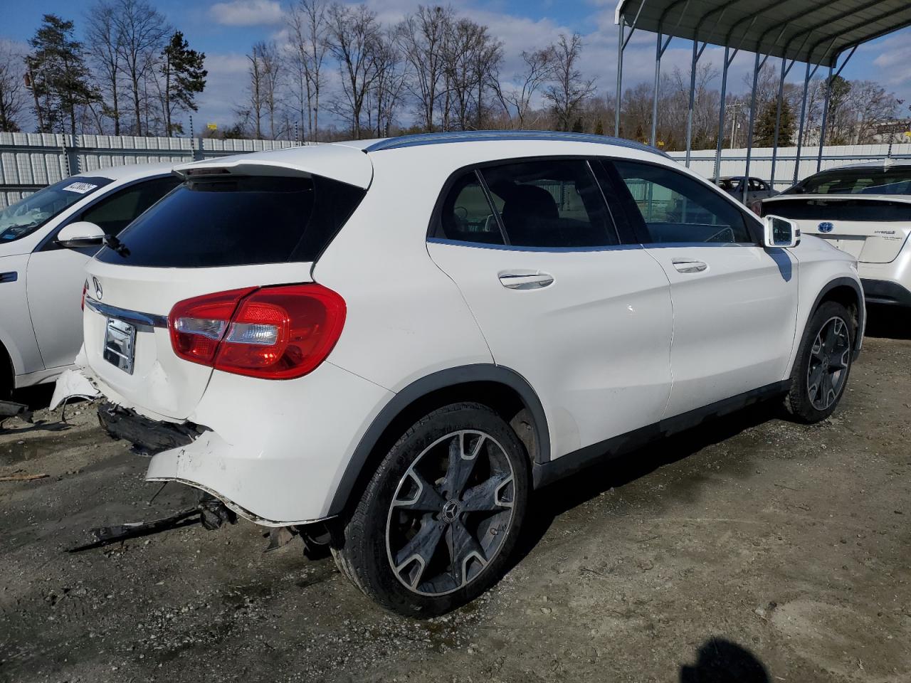 2019 Mercedes-Benz GLA-klasse VIN WDCTG4EB3KU004415 Copart auction photo, rear end / front end damage thumbnail 3