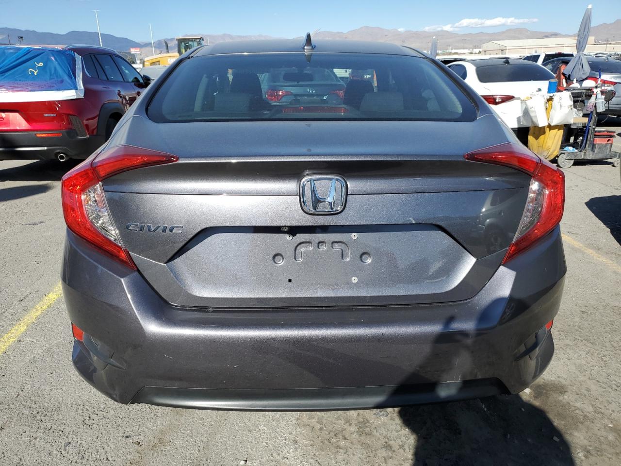 2018 Honda Civic VIN 2HGFC2F76JH592360 Copart auction photo, side damage thumbnail 6