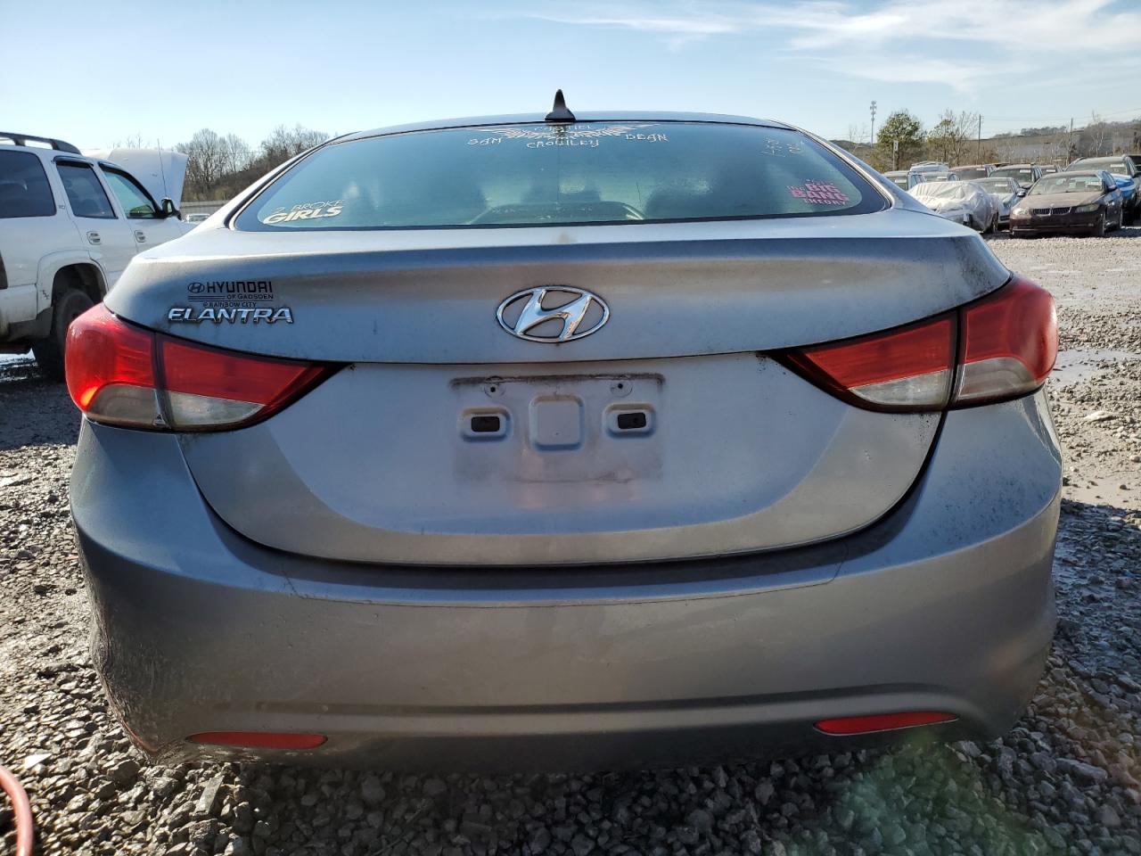 2013 Hyundai Elantra VIN KMHDH4AE8DU938057 Copart auction photo, side damage thumbnail 6