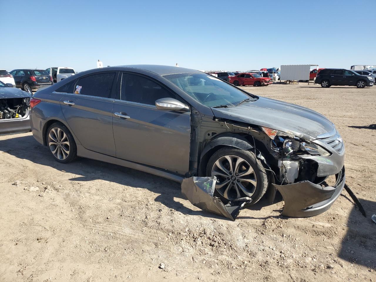 2014 Hyundai Sonata VIN 5NPEC4AB9EH817062 Copart auction photo, front end damage thumbnail 4