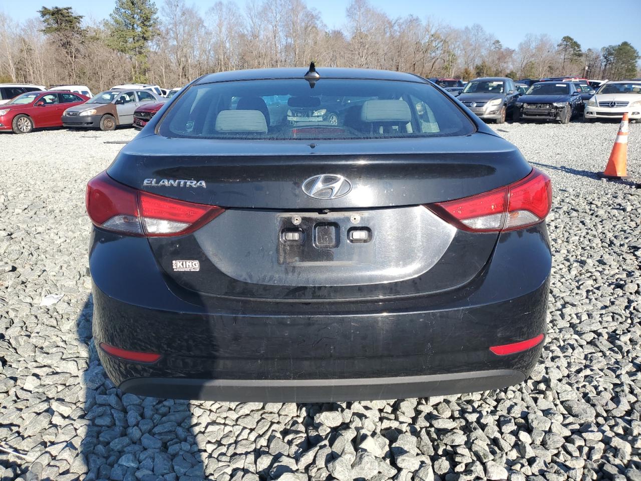 2014 Hyundai Elantra VIN KMHDH4AE9EU088666 Copart auction photo, front end damage thumbnail 6