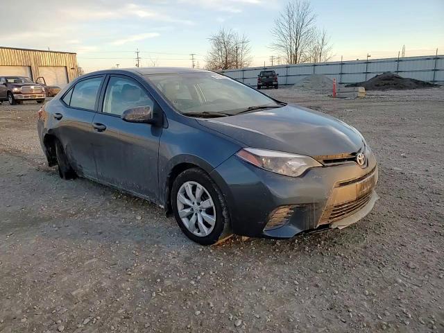 2015 Toyota Corolla VIN 2T1BURHE1FC435237 Copart auction photo, rear end / undercarriage damage thumbnail 11