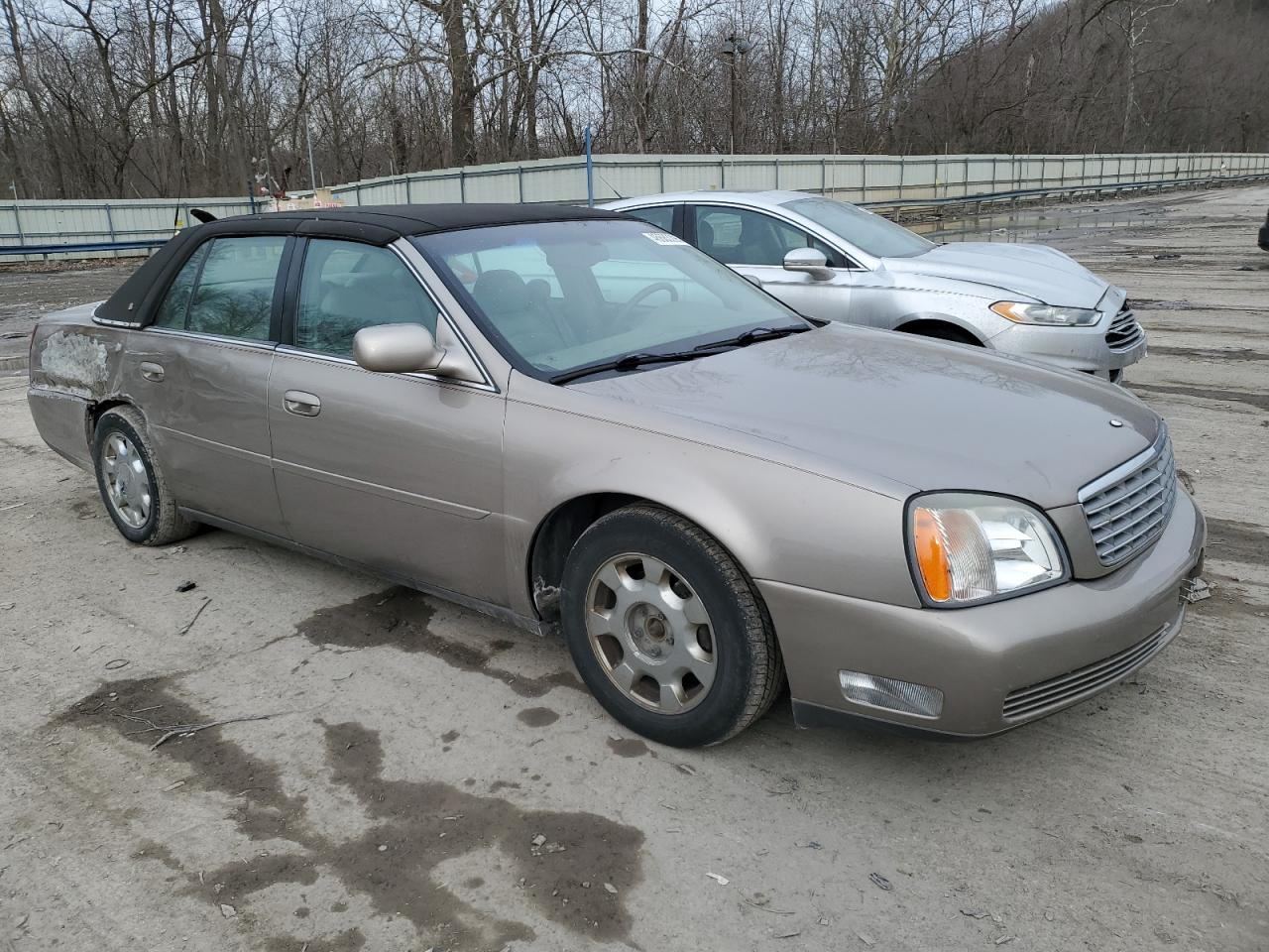 2001 Cadillac De Ville VIN 1G6KD54YX1U190235 Copart auction photo, side / rear end damage thumbnail 4