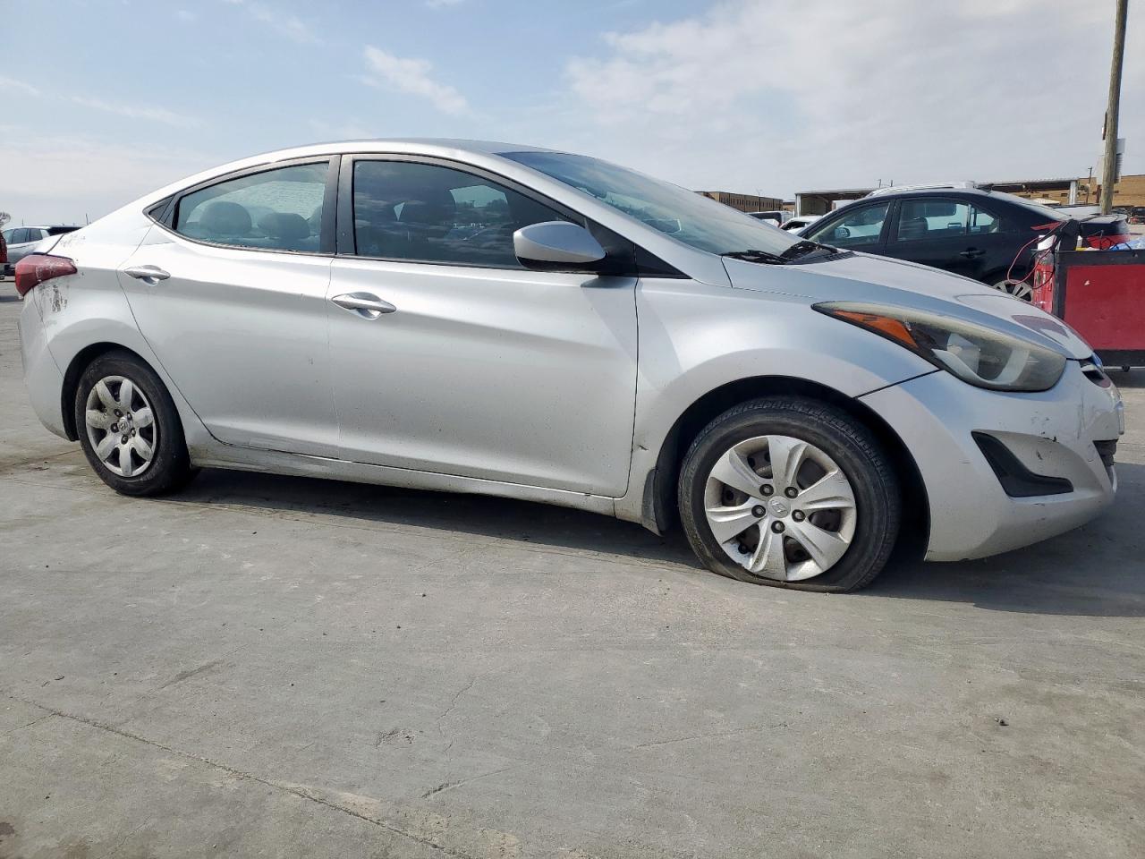 2016 Hyundai Elantra VIN 5NPDH4AE7GH741478 Copart auction photo, front end / damage history damage thumbnail 4