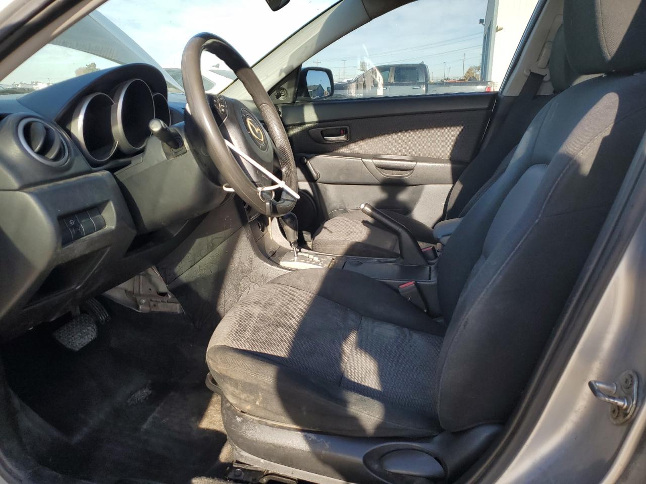 2008 Mazda 3 VIN JM1BK12F281778705 Copart auction photo, undercarriage / front end damage thumbnail 7