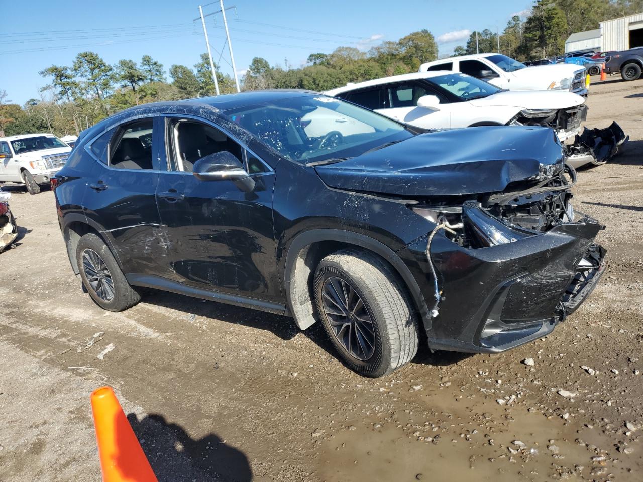 2024 Lexus NX VIN 2T2GDCAZ8RC014499 Copart auction photo, front end / side damage thumbnail 4