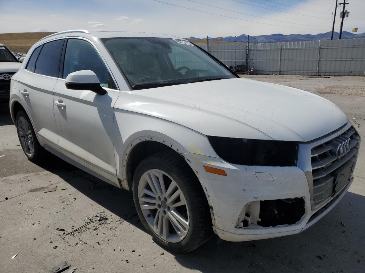 2018 Audi Q5 VIN WA1BNAFY7J2207837 Copart auction photo, front end / mechanical damage thumbnail 4