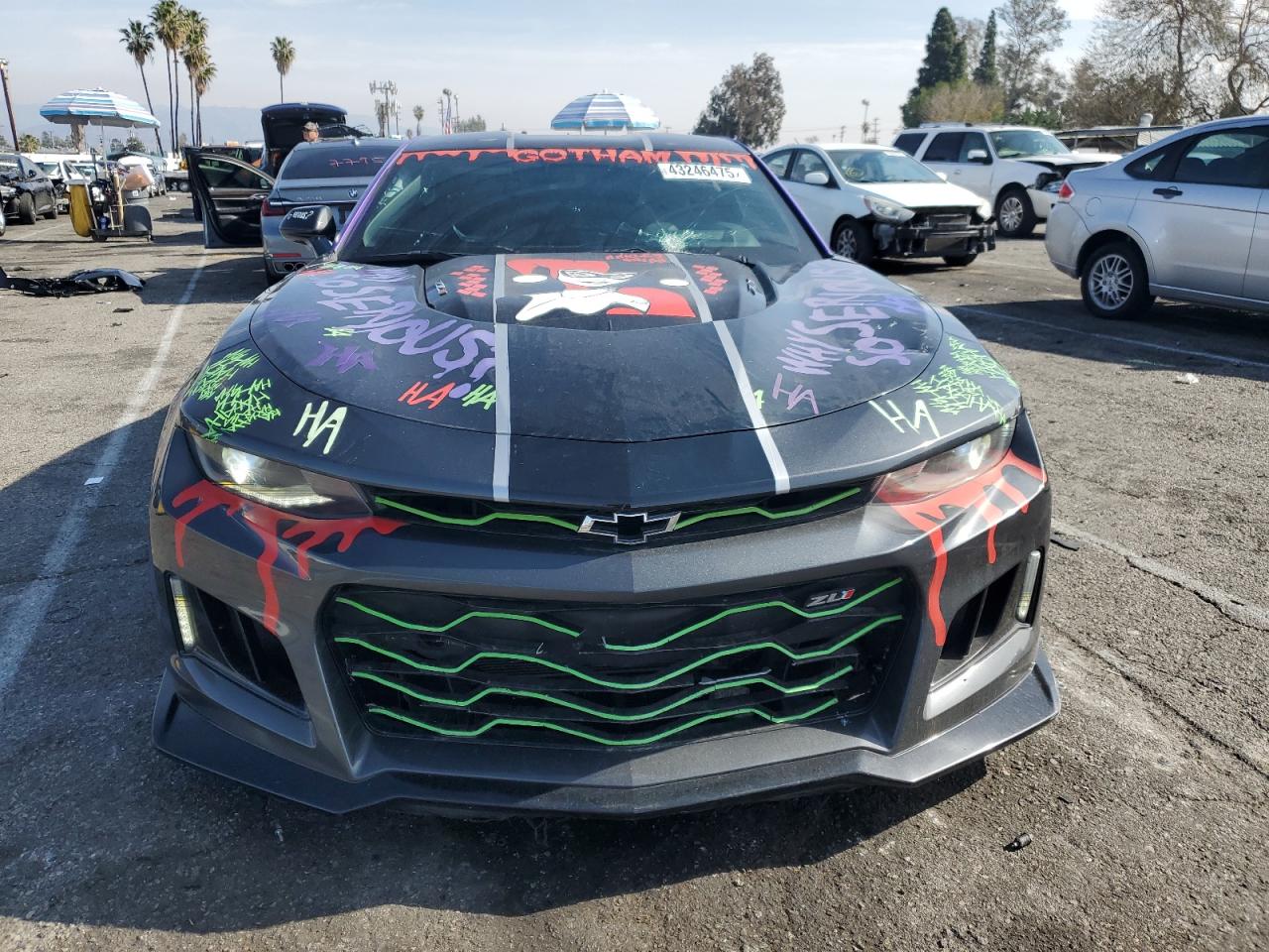 2018 Chevrolet Camaro VIN 1G1FK1R68J0102528 Copart auction photo, side / undercarriage damage thumbnail 5