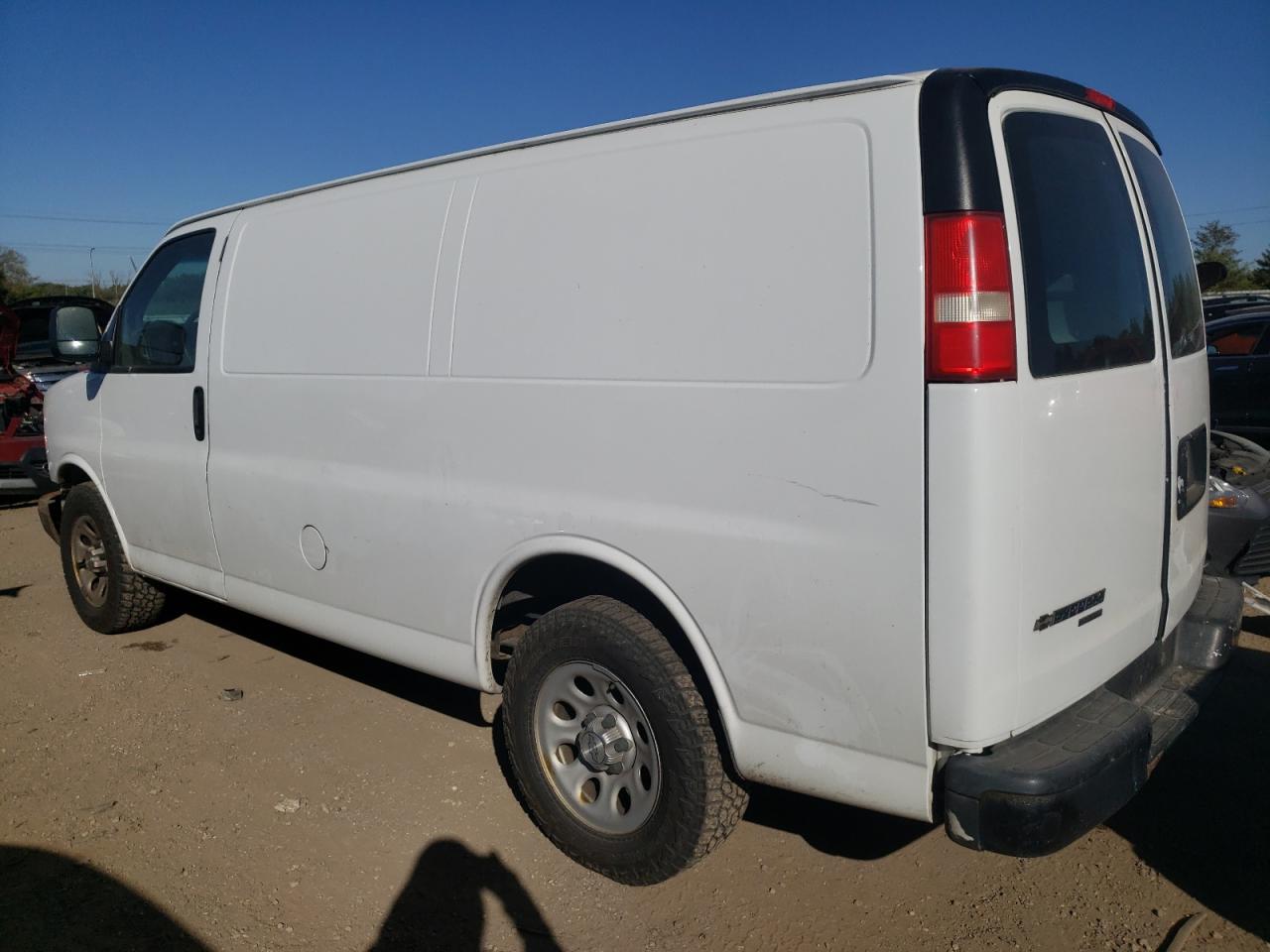 2014 Chevrolet Express VIN 1GCSGAFX2E1197236 Copart auction photo, front end / side damage thumbnail 2